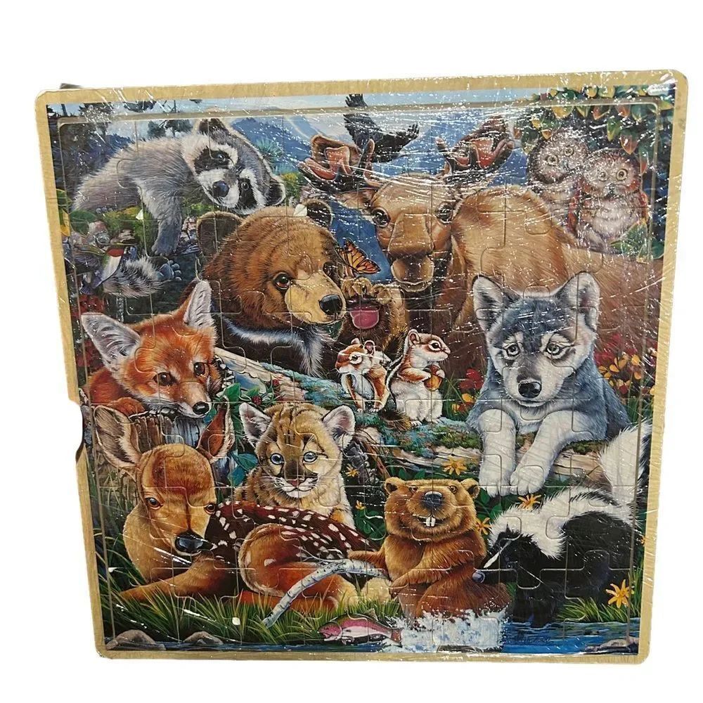 Children’s MasterPieces Forest Friends 48 Piece Wooden Jigsaw Puzzle